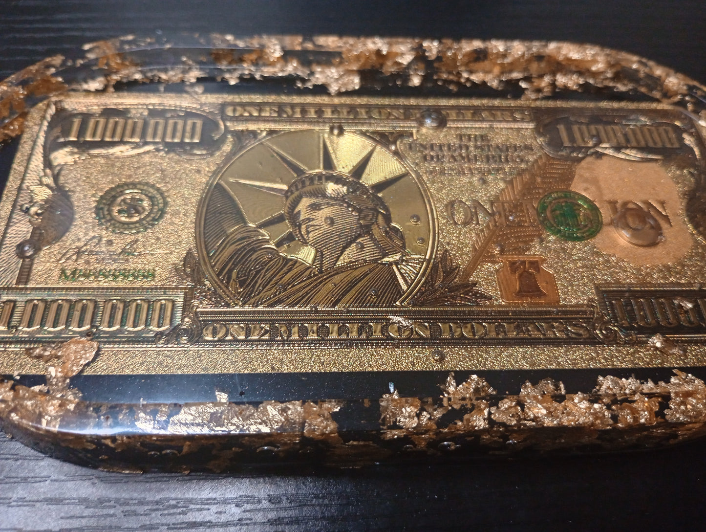 Foil dollar bill trays