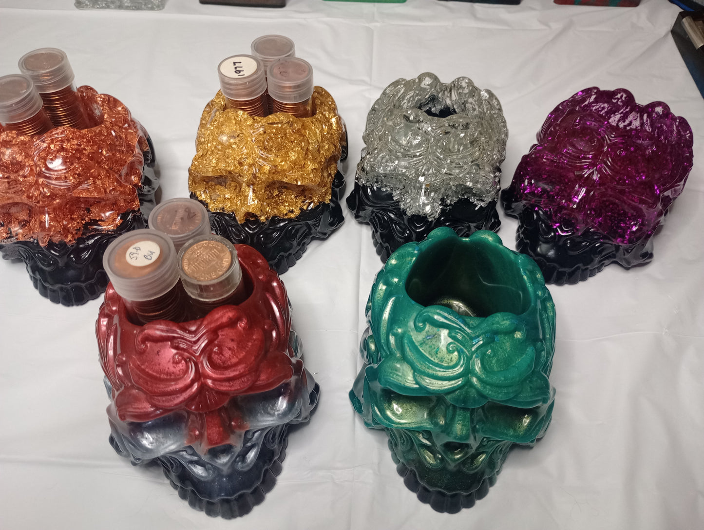 Skull foil cups