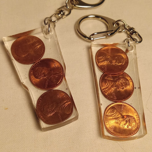 Coin Resin Keychains