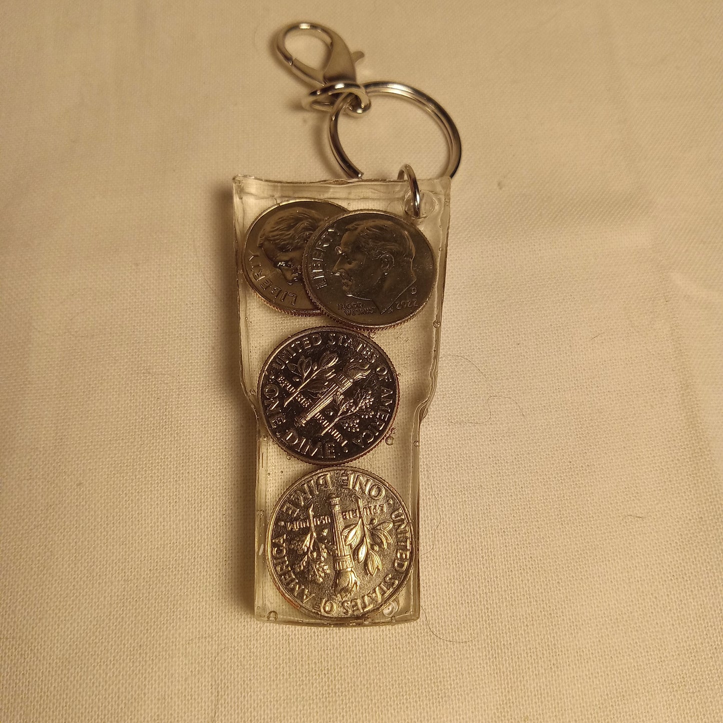 Coin Resin Keychains