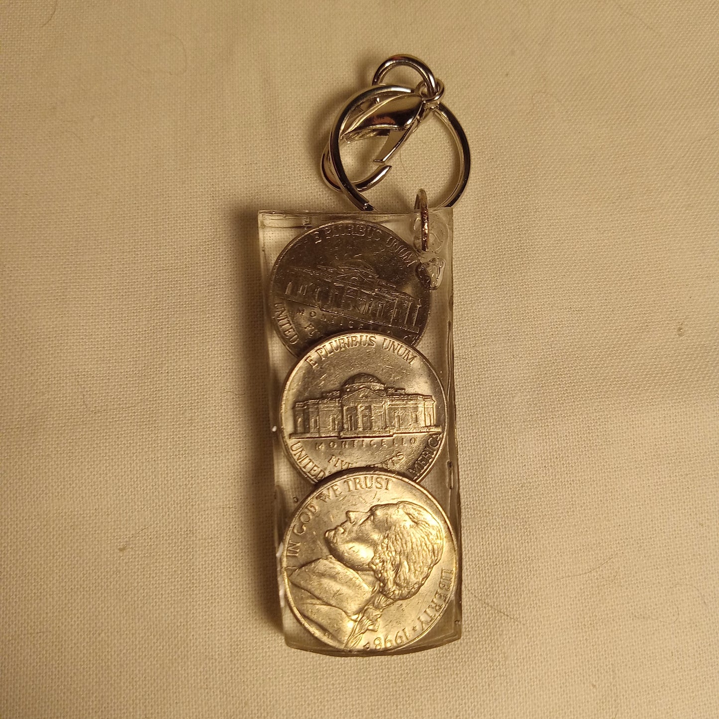 Coin Resin Keychains