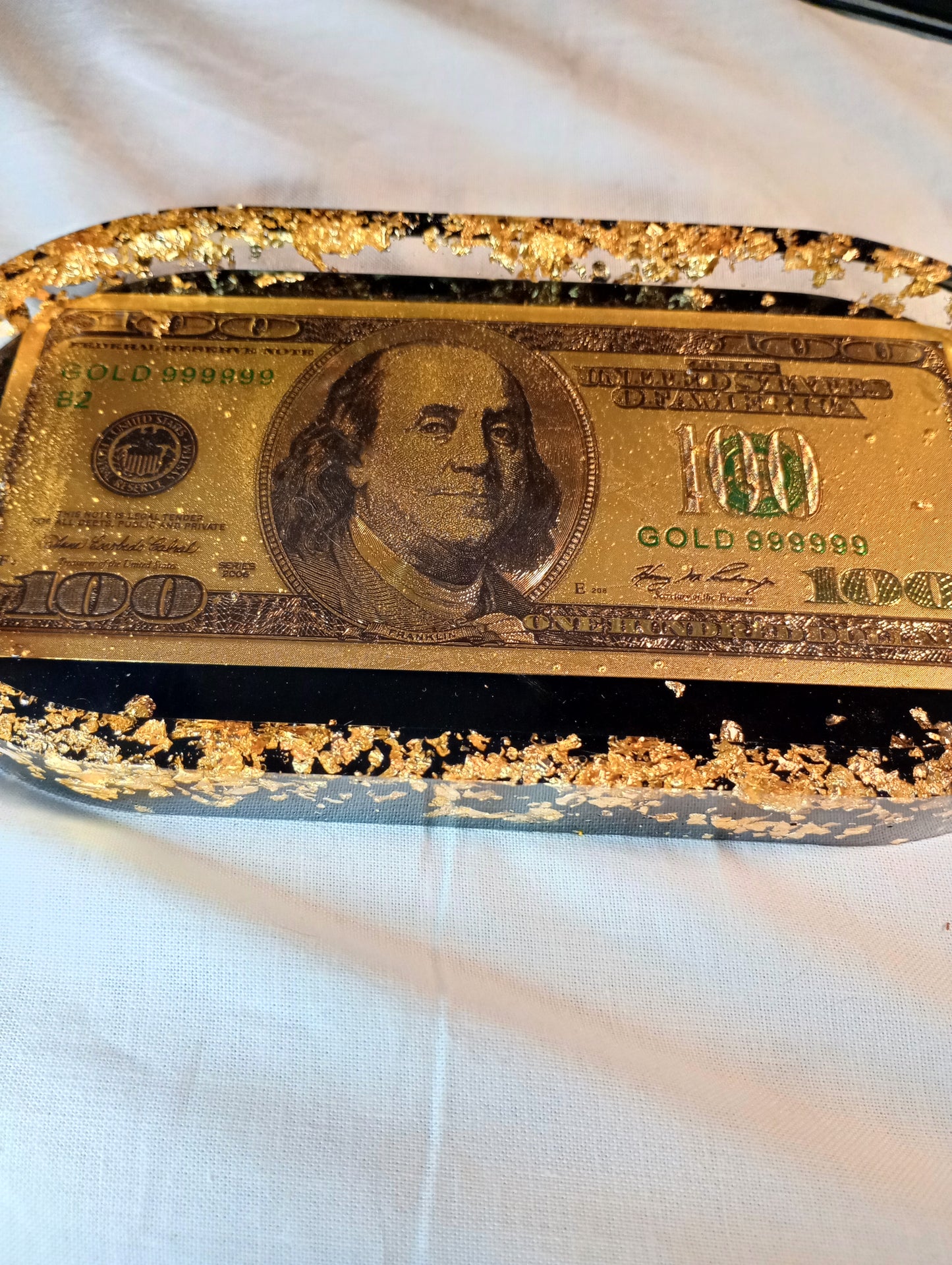 Foil dollar bill trays