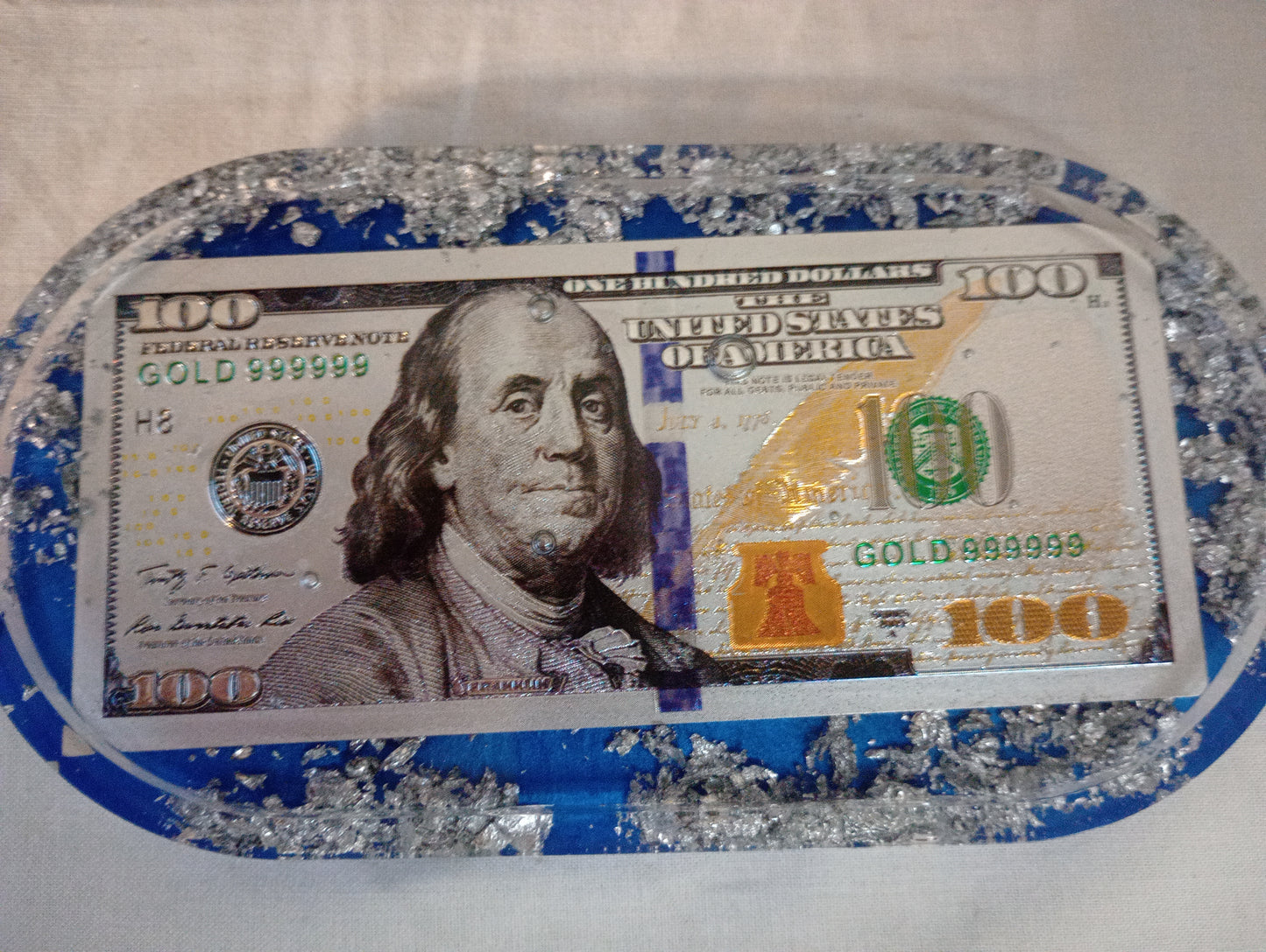 Foil dollar bill trays