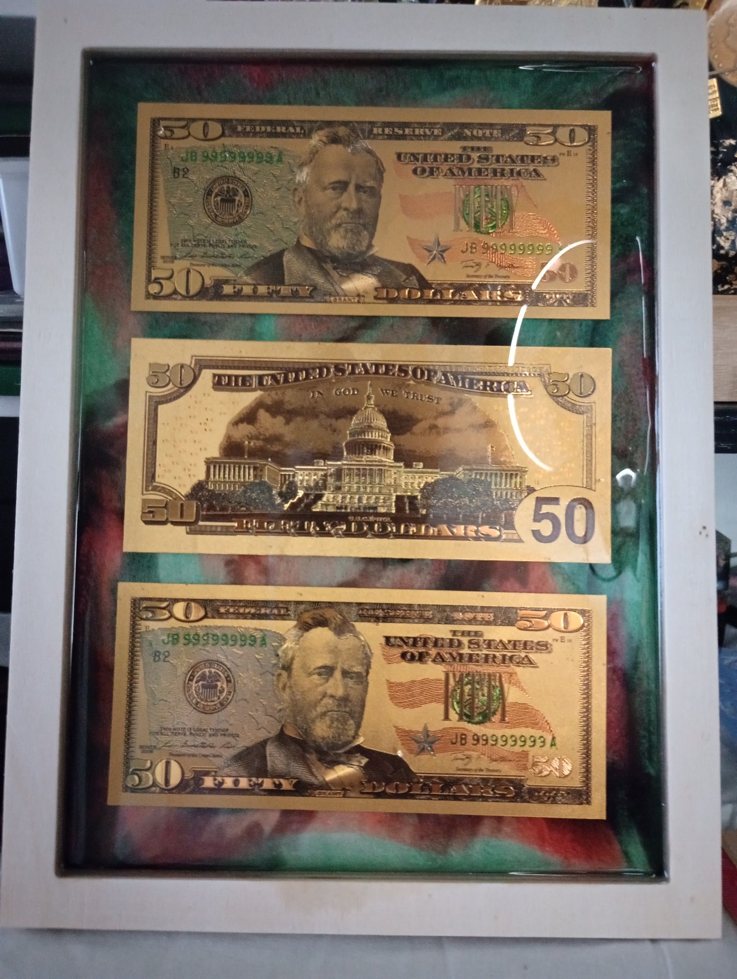 Dollar Bill Art Frames