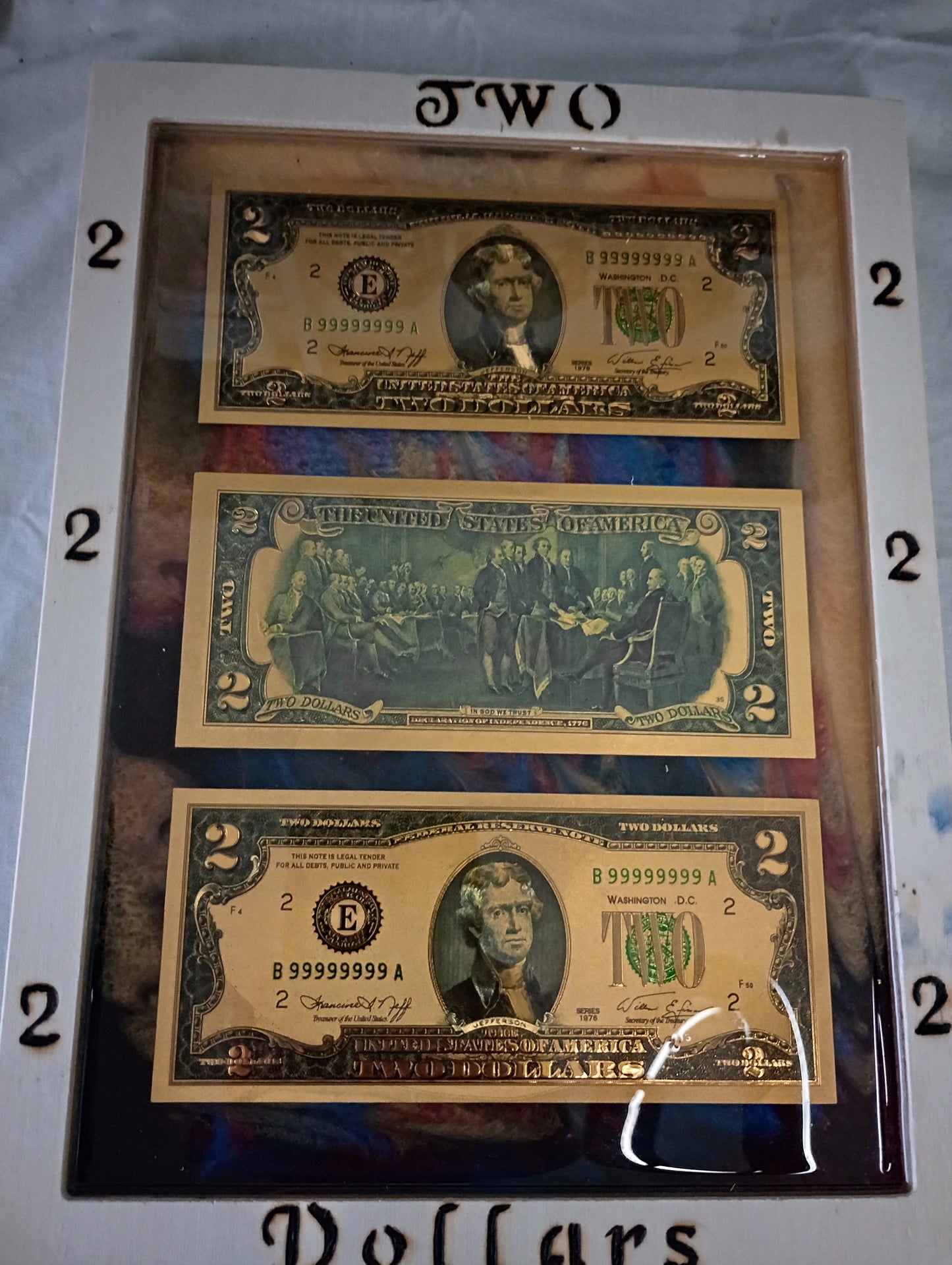 Dollar Bill Art Frames