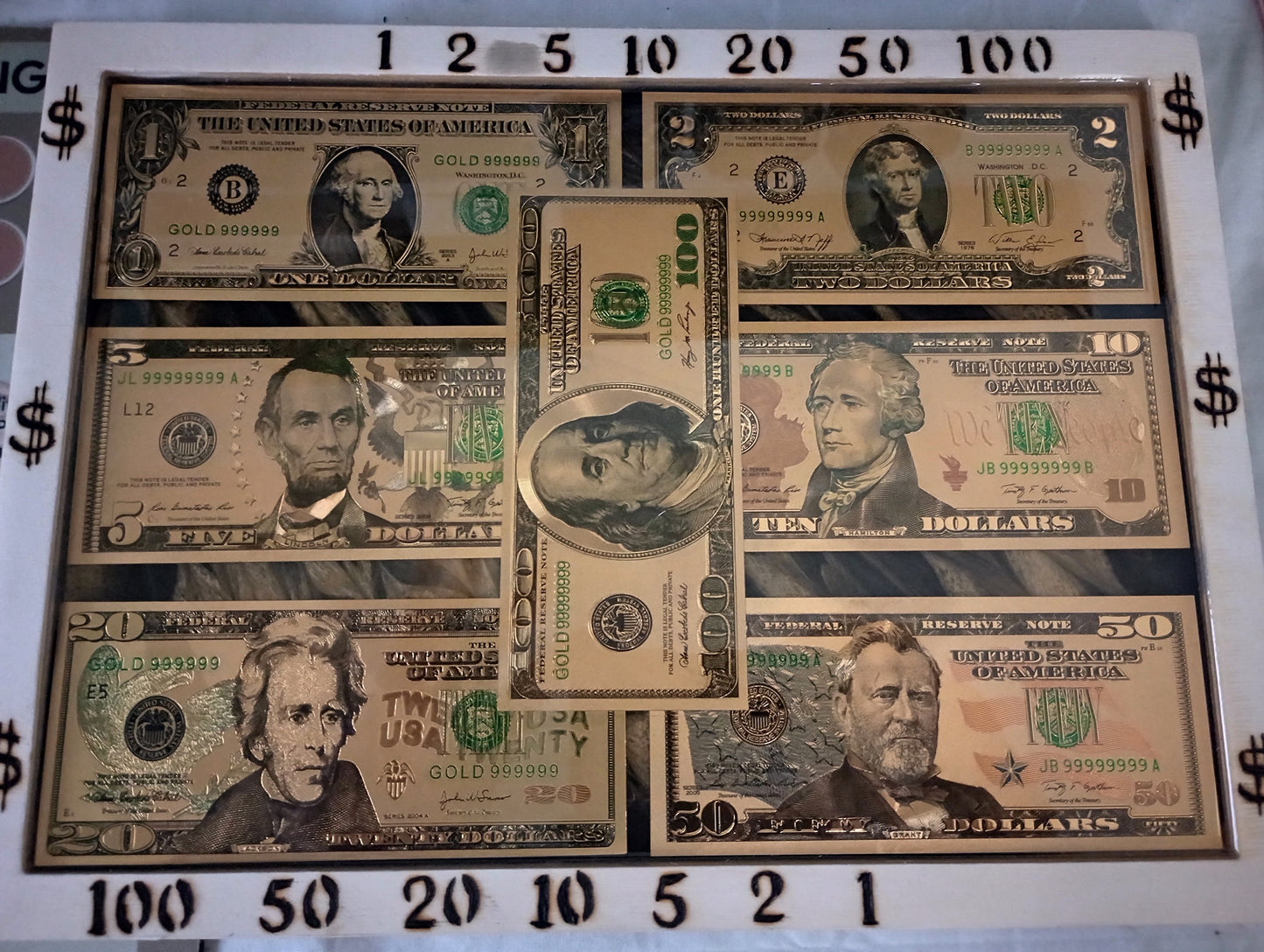 Dollar Bill Art Frames