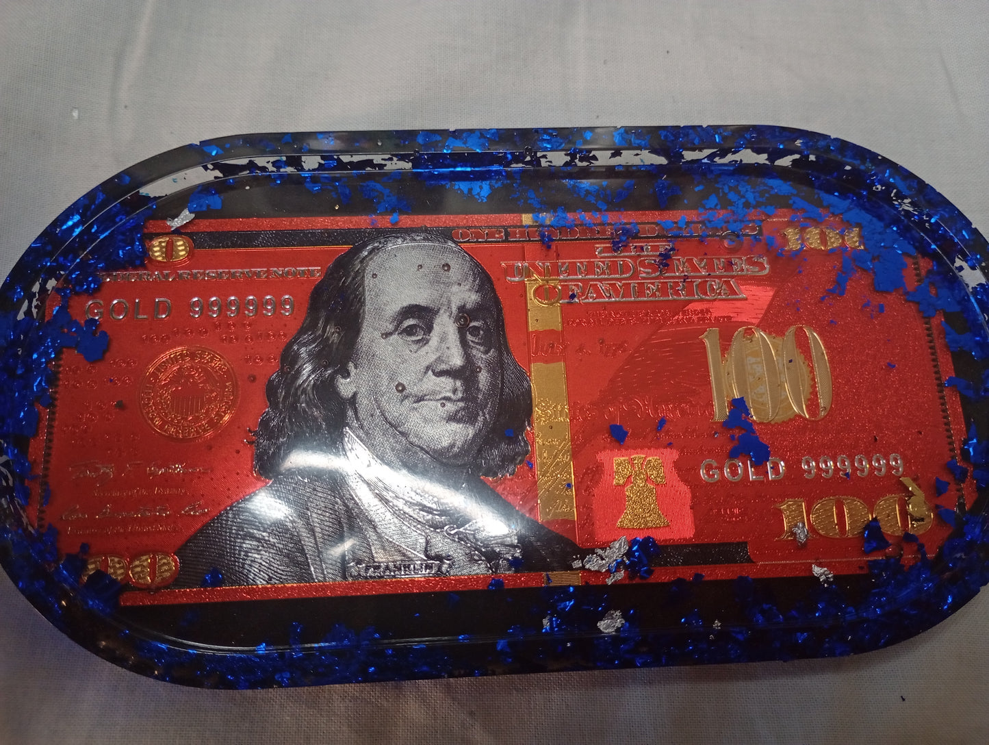 Foil dollar bill trays