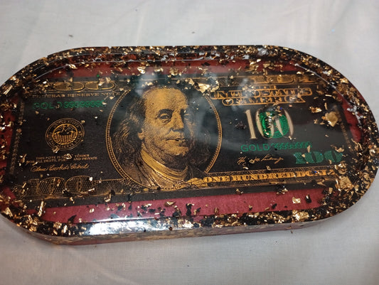 Foil dollar bill trays