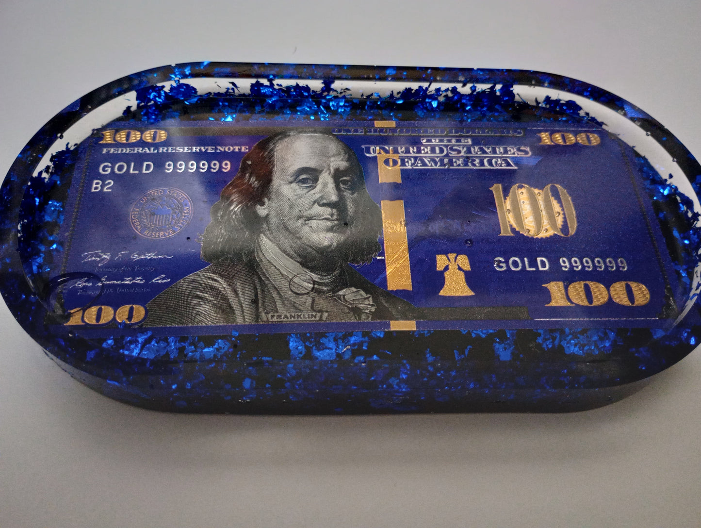 Foil dollar bill trays