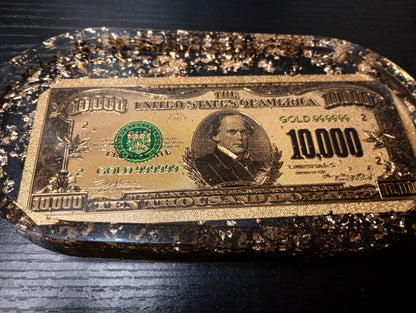 Foil dollar bill trays