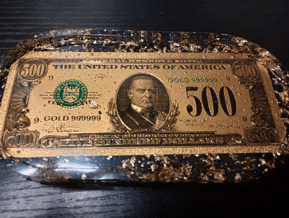 Foil dollar bill trays
