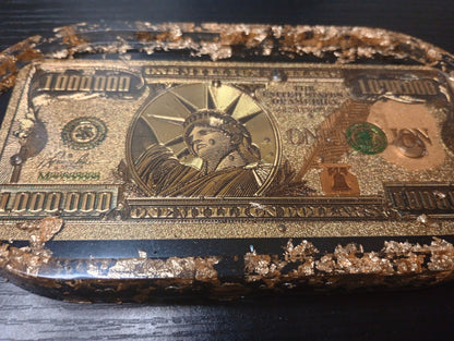 Foil dollar bill trays