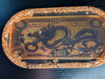 Foil dollar bill trays