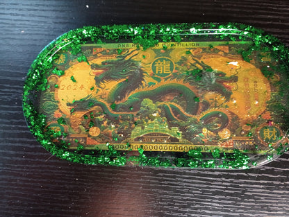 Foil dollar bill trays