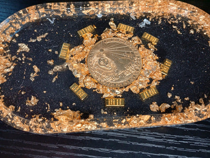 Foil dollar bill trays
