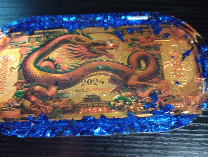 Foil dollar bill trays
