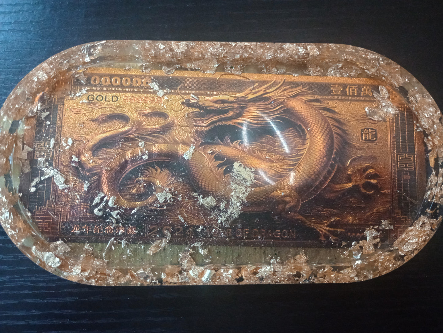 Foil dollar bill trays