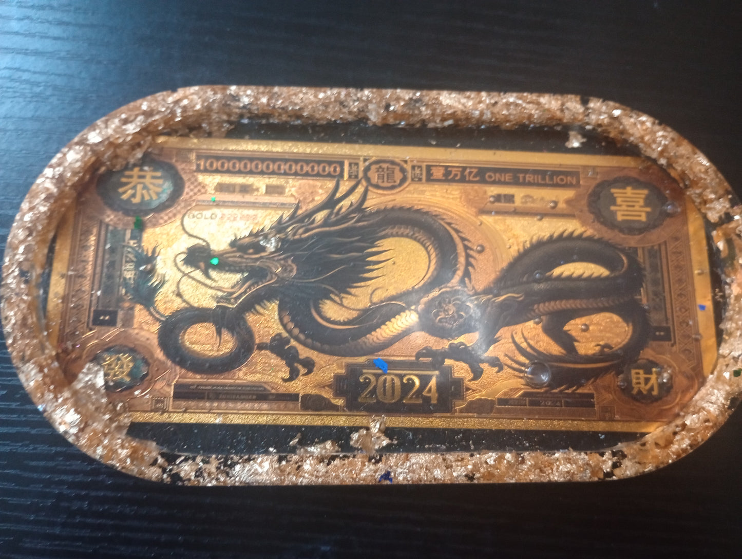 Foil dollar bill trays
