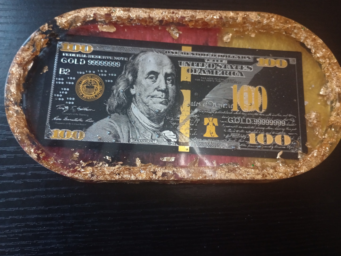 Foil dollar bill trays
