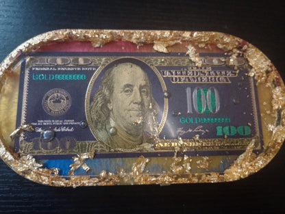 Foil dollar bill trays