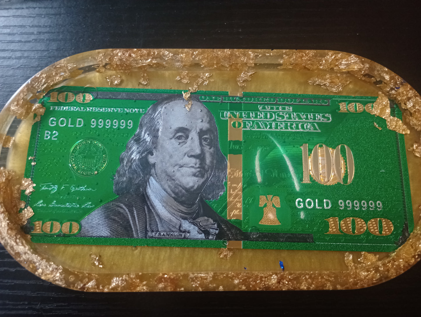 Foil dollar bill trays