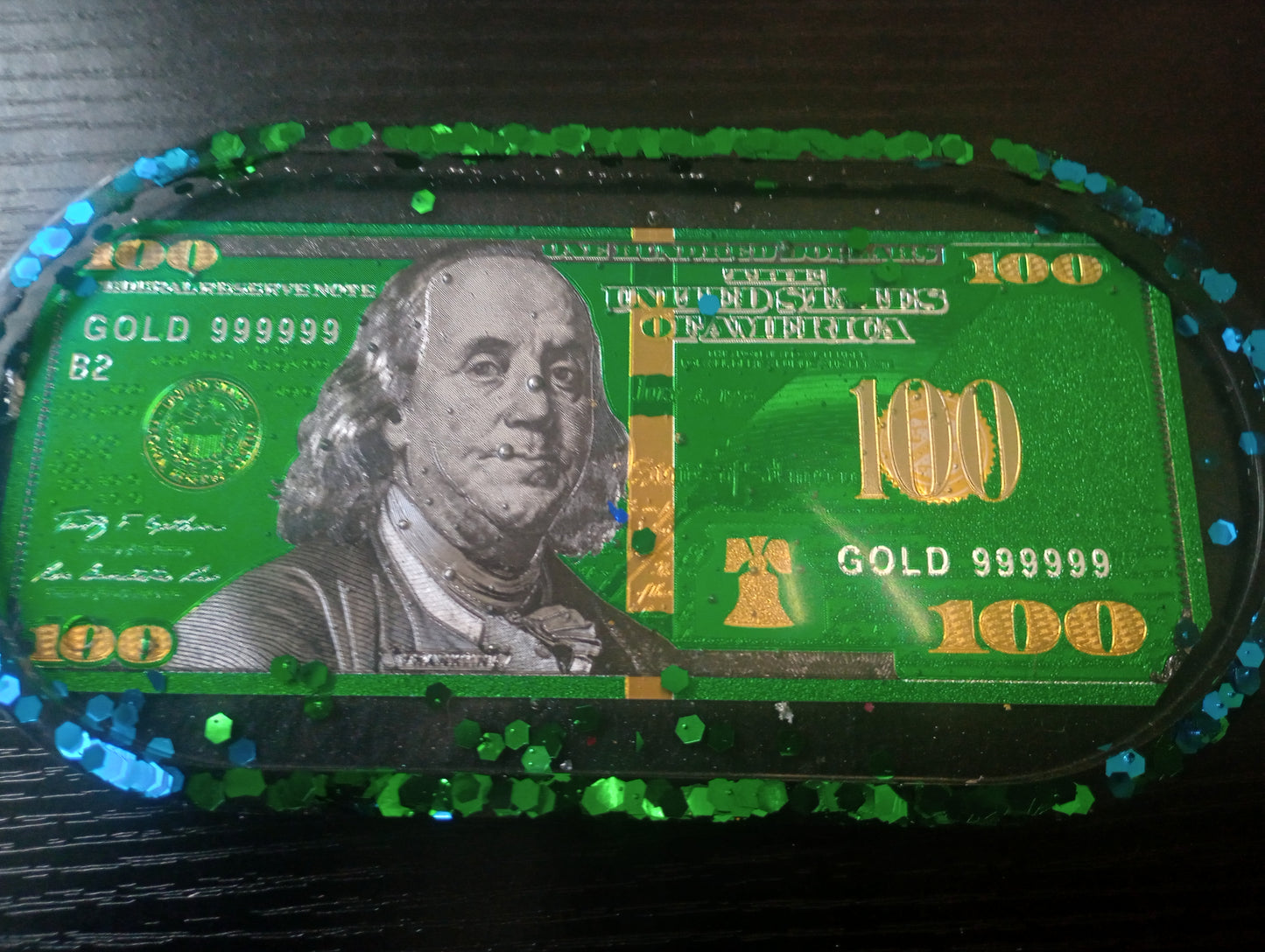 Foil dollar bill trays