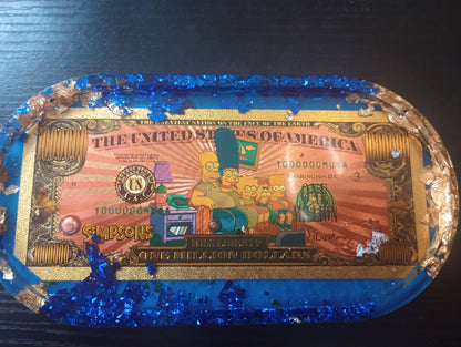 Foil dollar bill trays