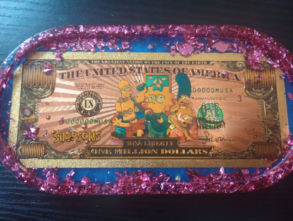 Foil dollar bill trays