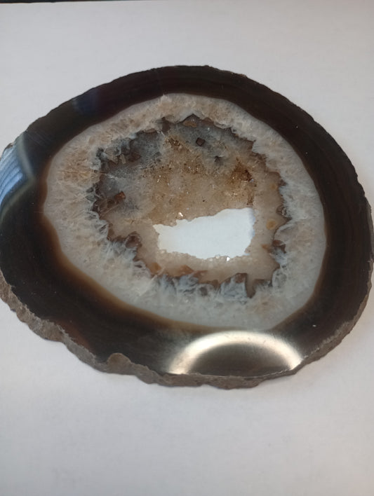 Crystal slab coasters