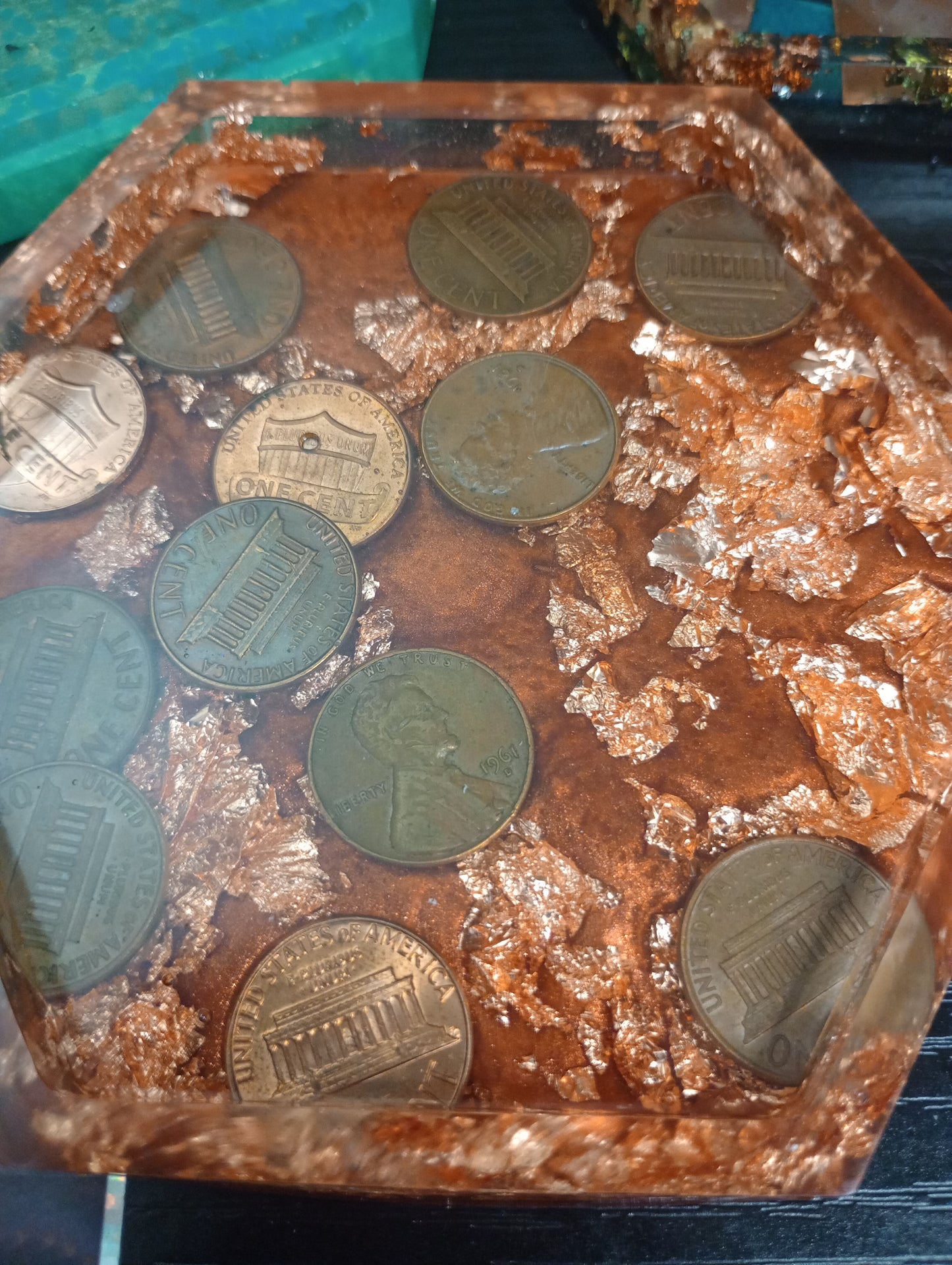 Resin Coin Single themed coasters