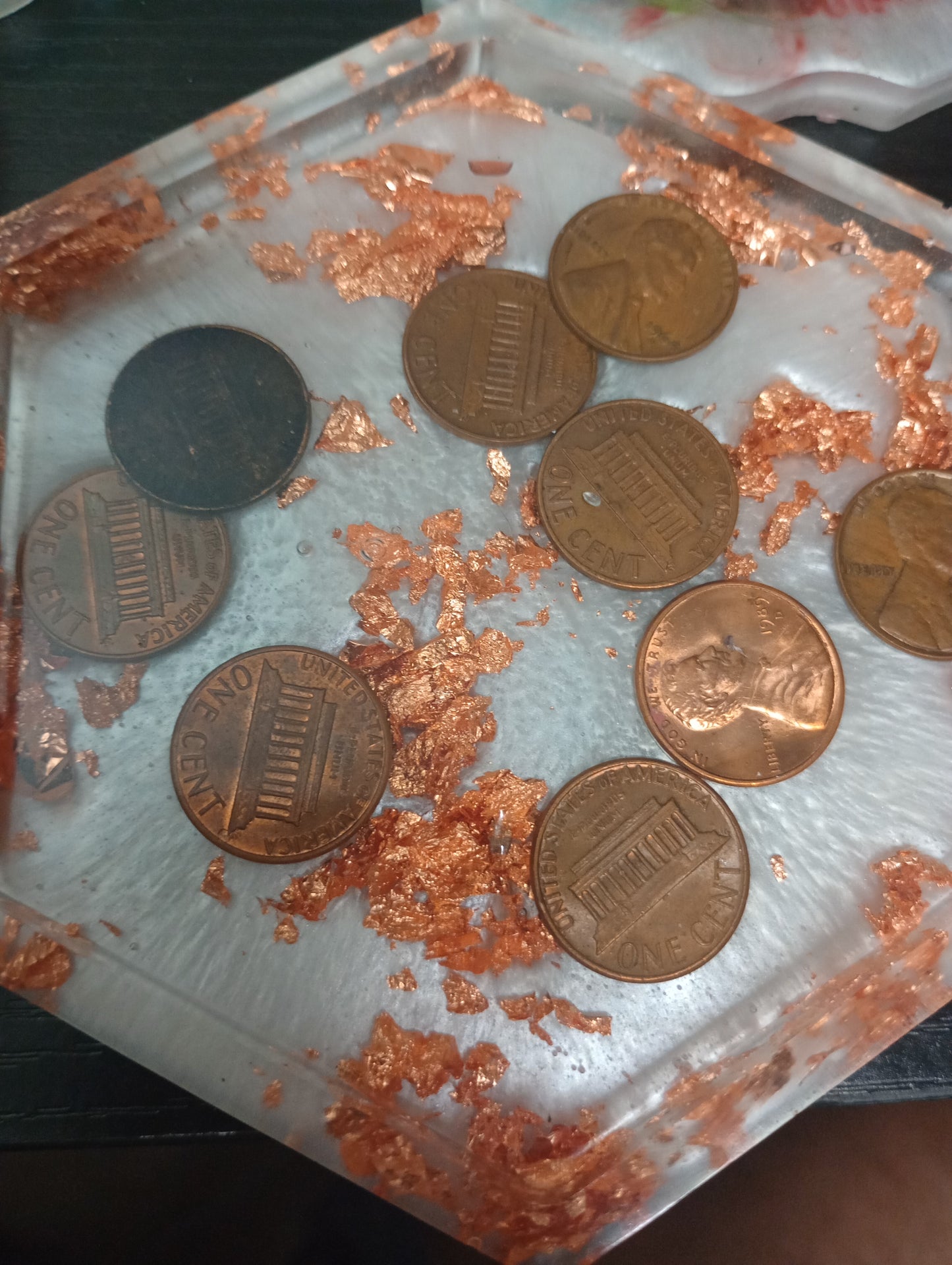 Resin Coin Single themed coasters