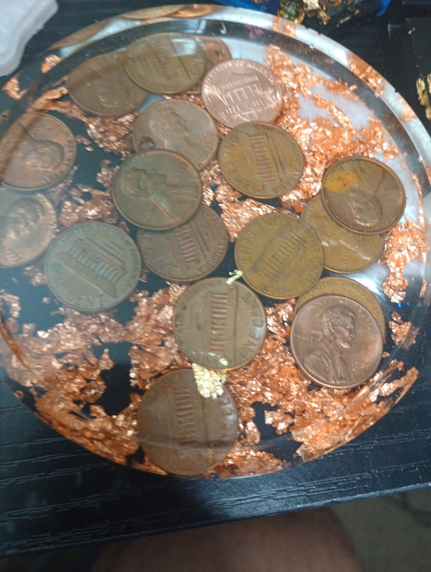 Resin Coin Single themed coasters