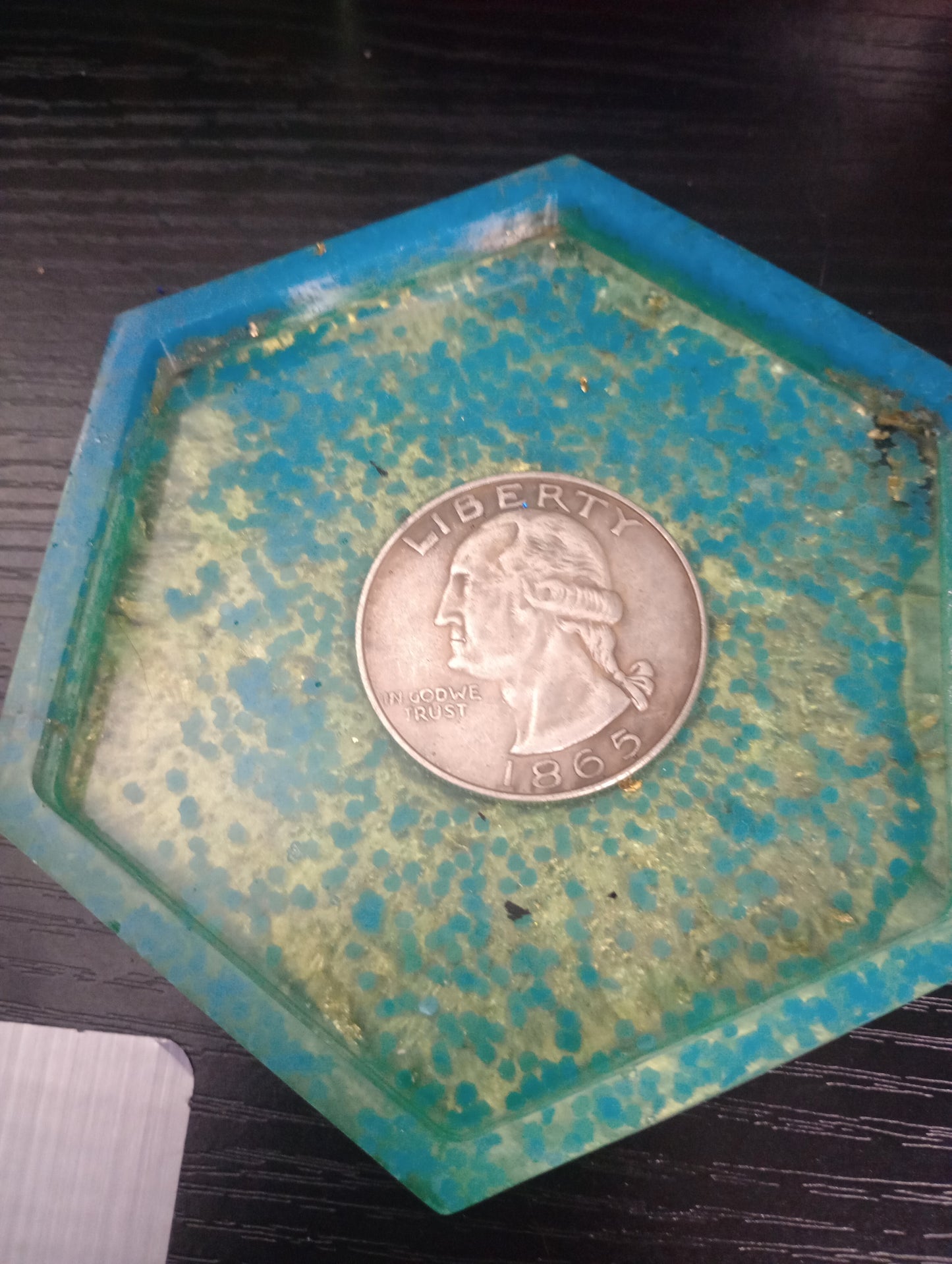Resin Coin Single themed coasters