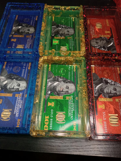 Resin stackable coin box