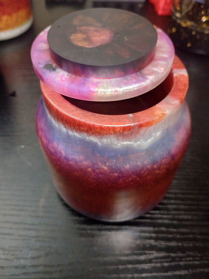 Resin Decor storage jars for jewelry or coins