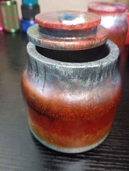 Resin Decor storage jars for jewelry or coins