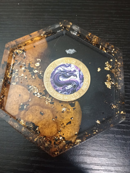 Resin Coin Single themed coasters