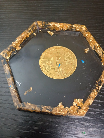 Resin Coin Single themed coasters