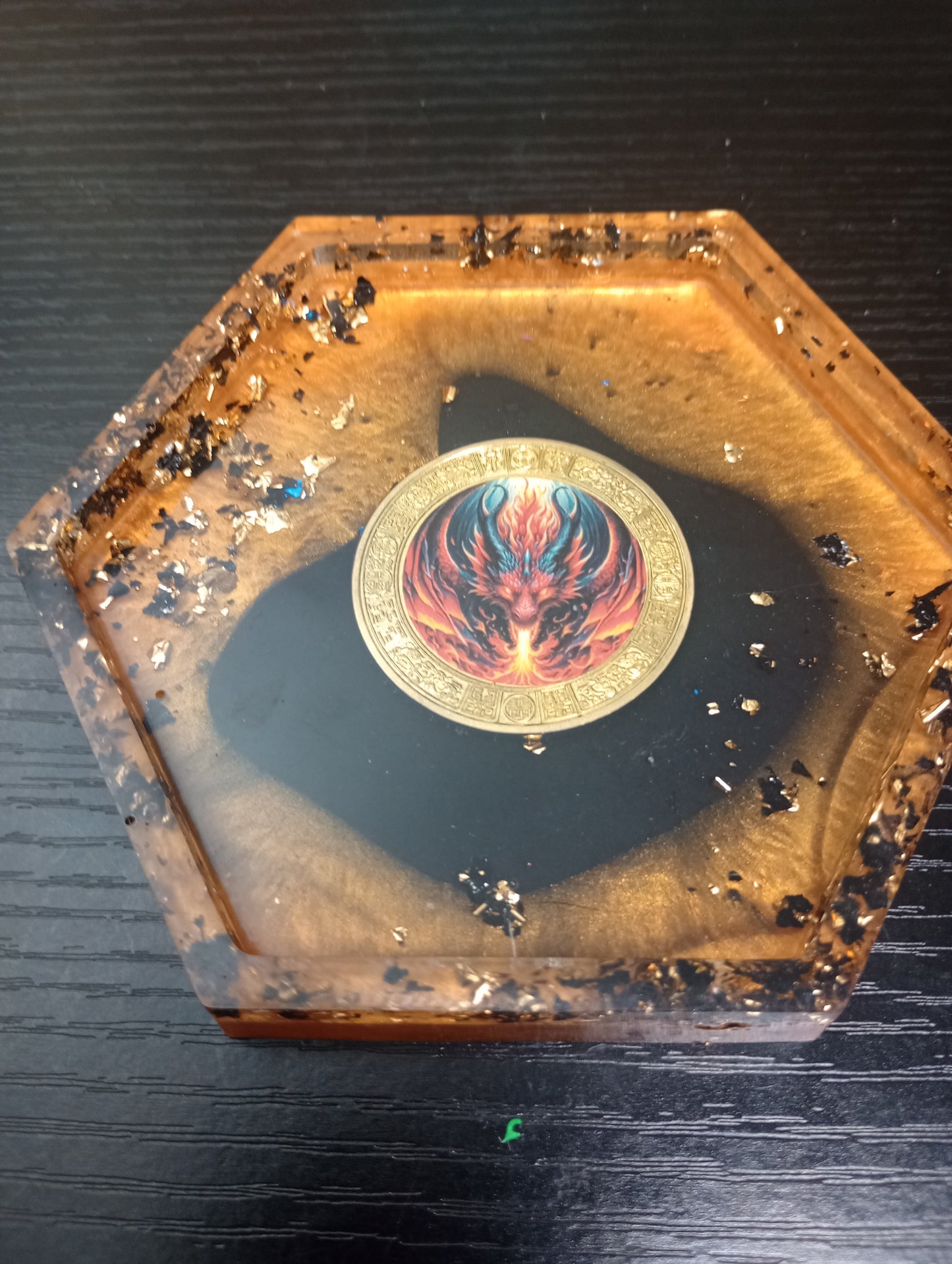Resin Coin Single themed coasters