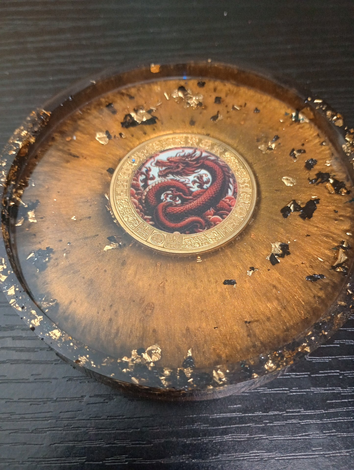 Resin Coin Single themed coasters