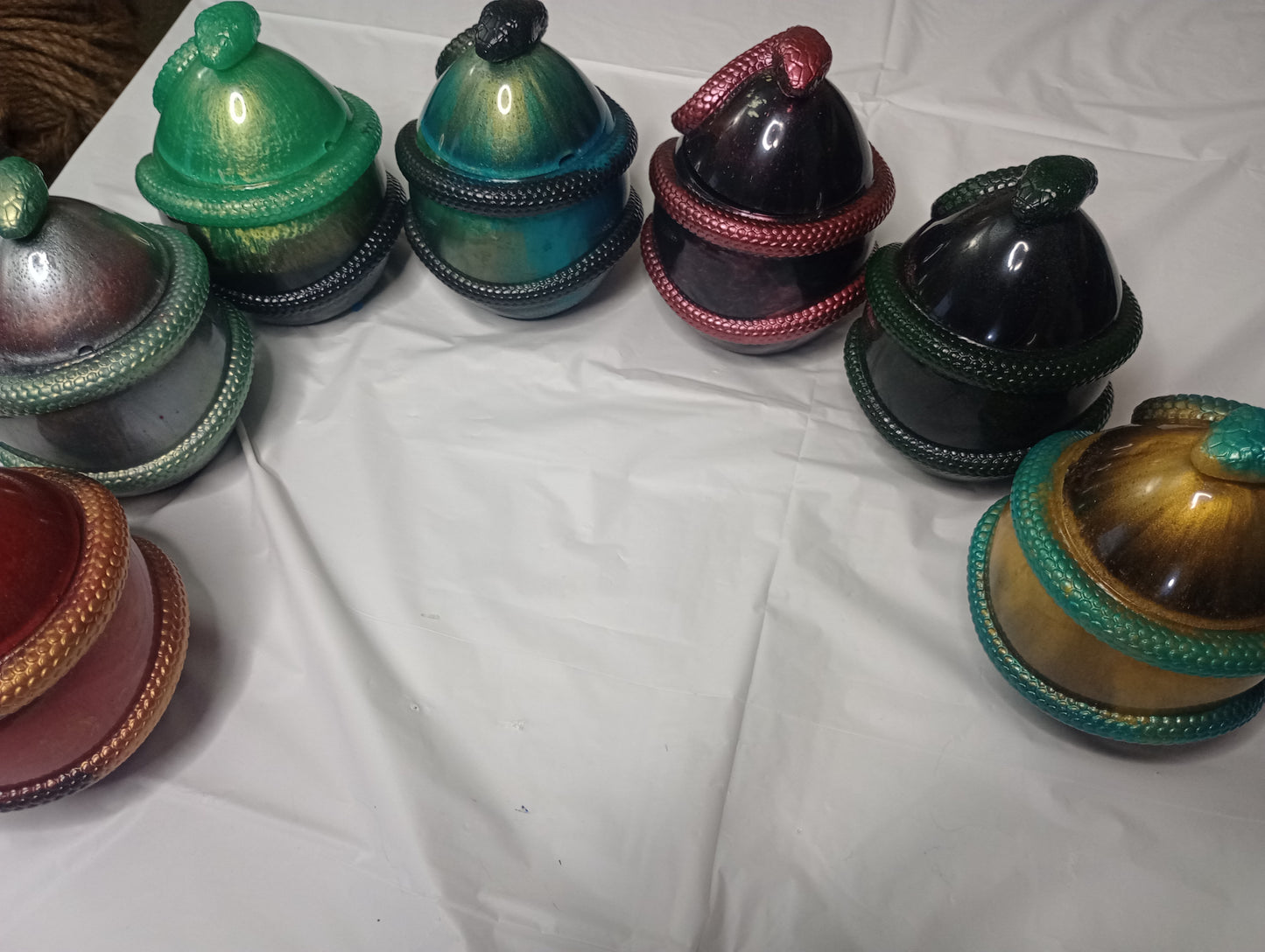 Resin Snake egg containers