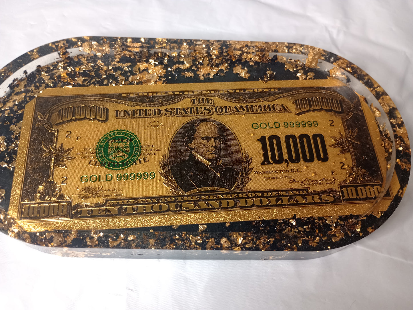 Foil dollar bill trays