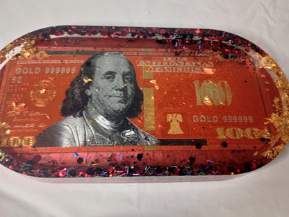 Foil dollar bill trays