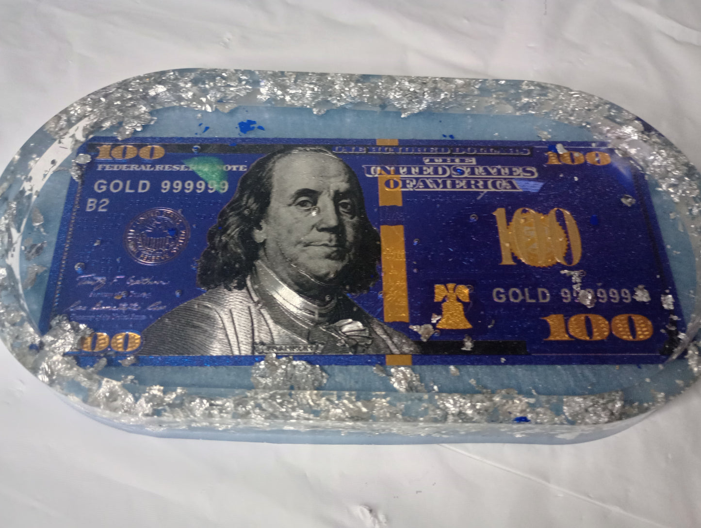 Foil dollar bill trays