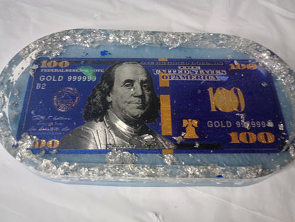Foil dollar bill trays