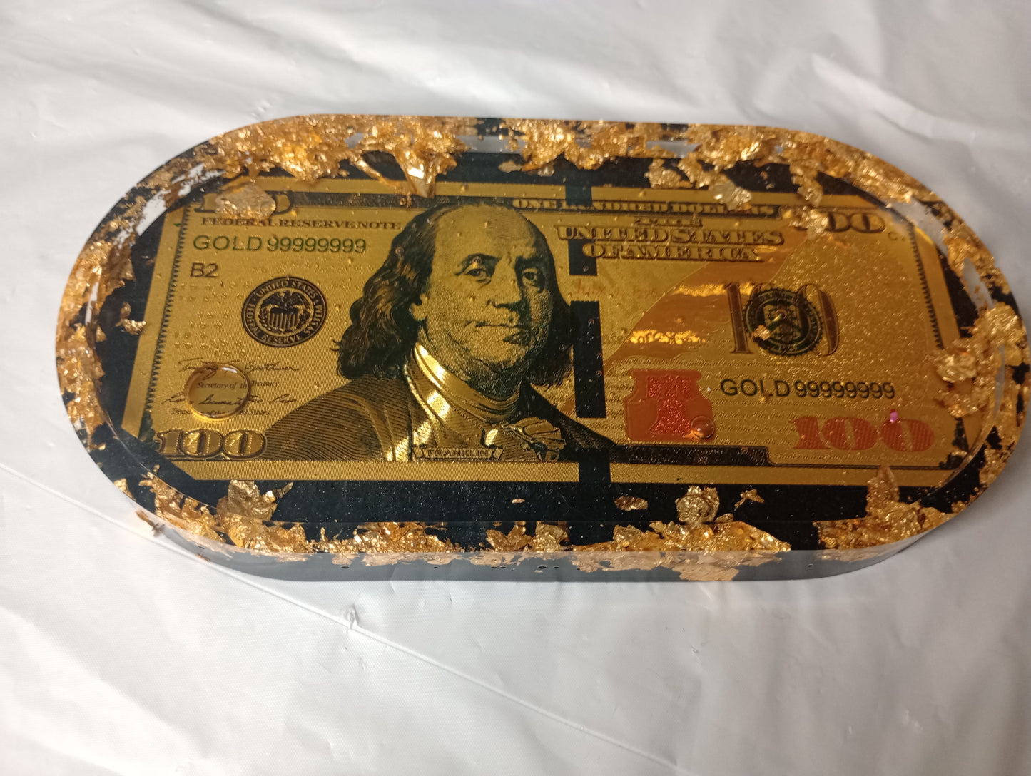 Foil dollar bill trays