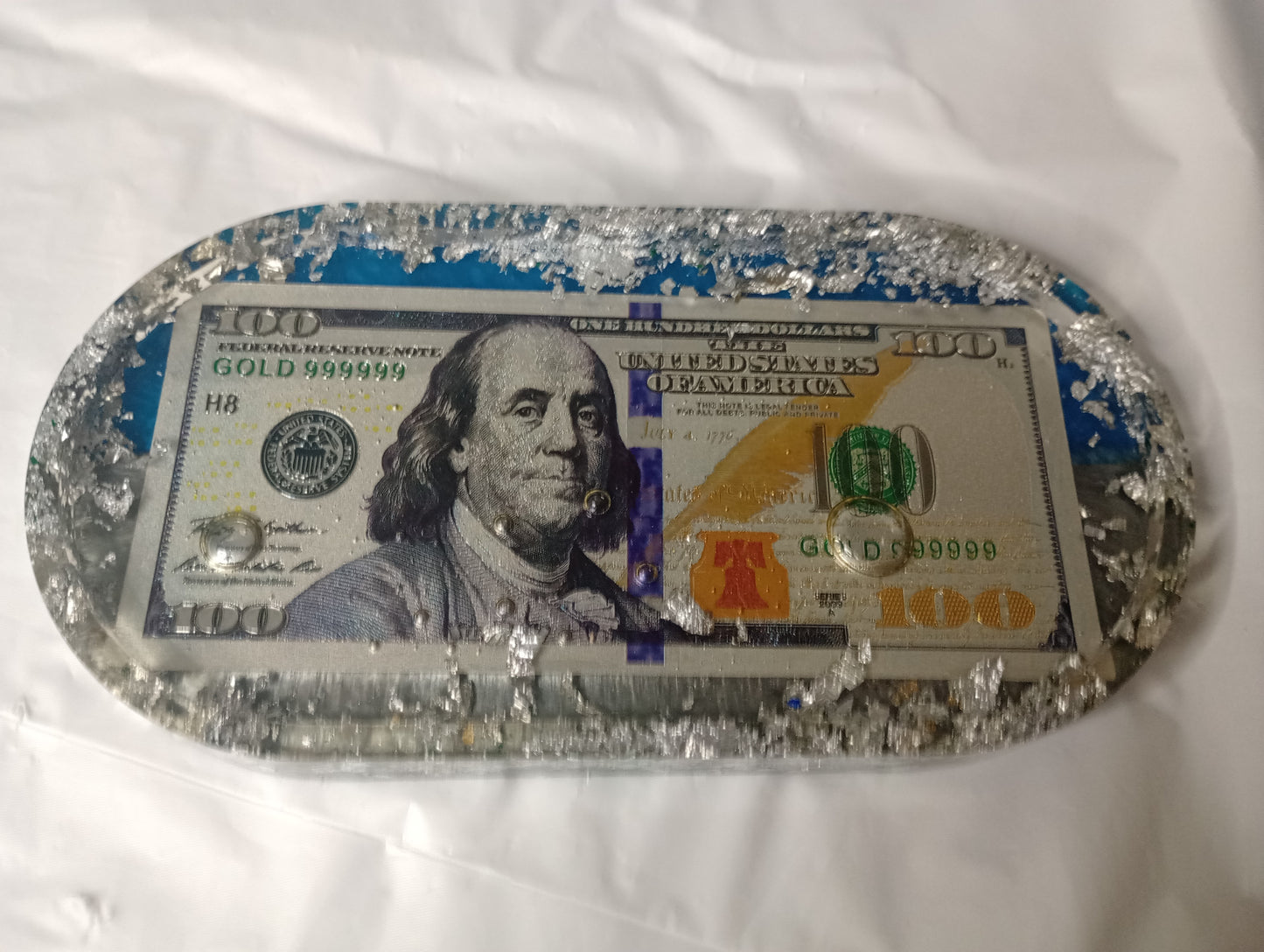 Foil dollar bill trays