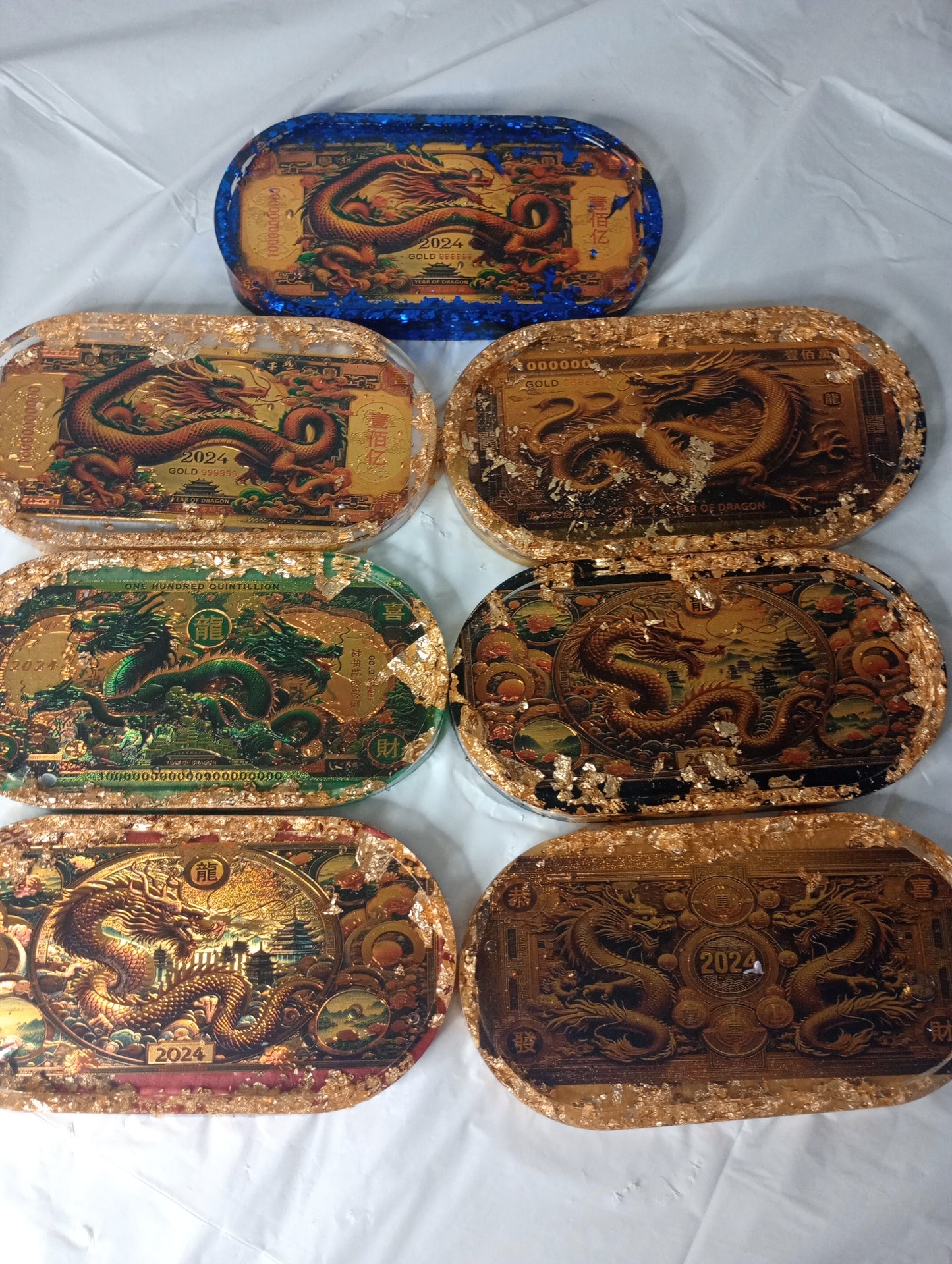Specialty Bill Trays- Dragons, Coins, Freedom, Special characters