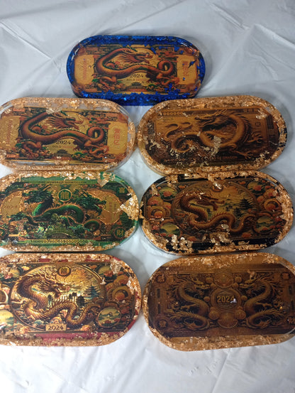 Specialty Bill Trays- Dragons, Coins, Freedom, Special characters