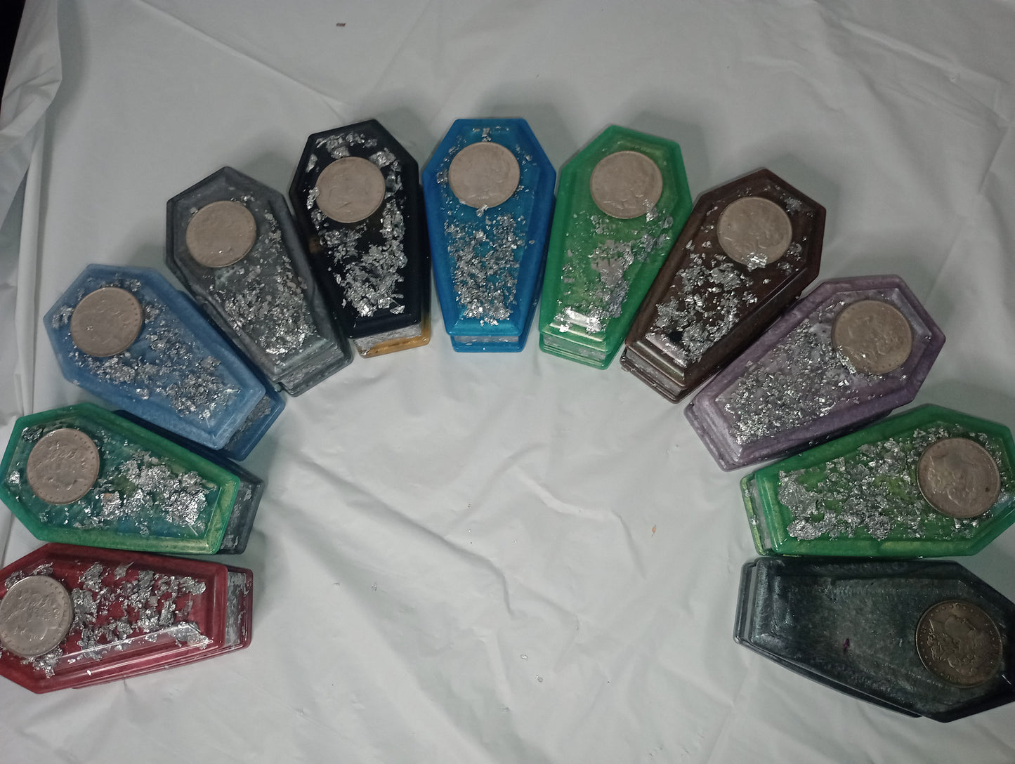 Morgan Resin Coffin Storage Container Collectible